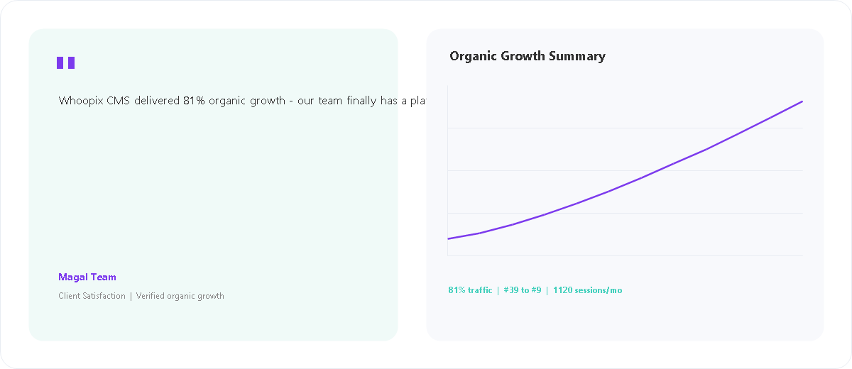 Security Solutions Corporate Website client satisfaction and organic growth